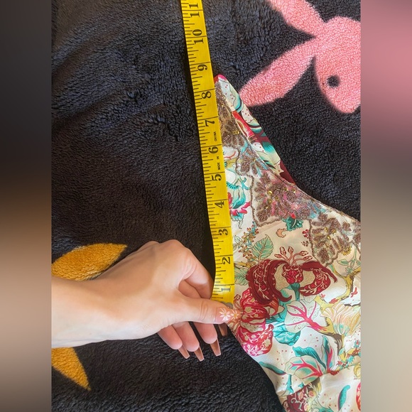 Plenty by Tracy Reese silk floral dress with lace bead in the front size 8 - Picture 11 of 16